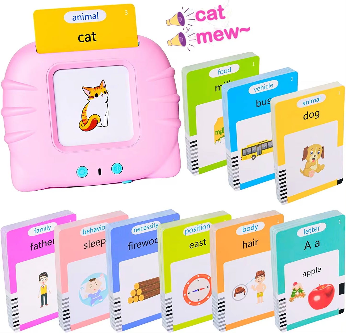 Interactive Talking Flash Cards – Early Learning and Speech Therapy Tool for Preschoolers