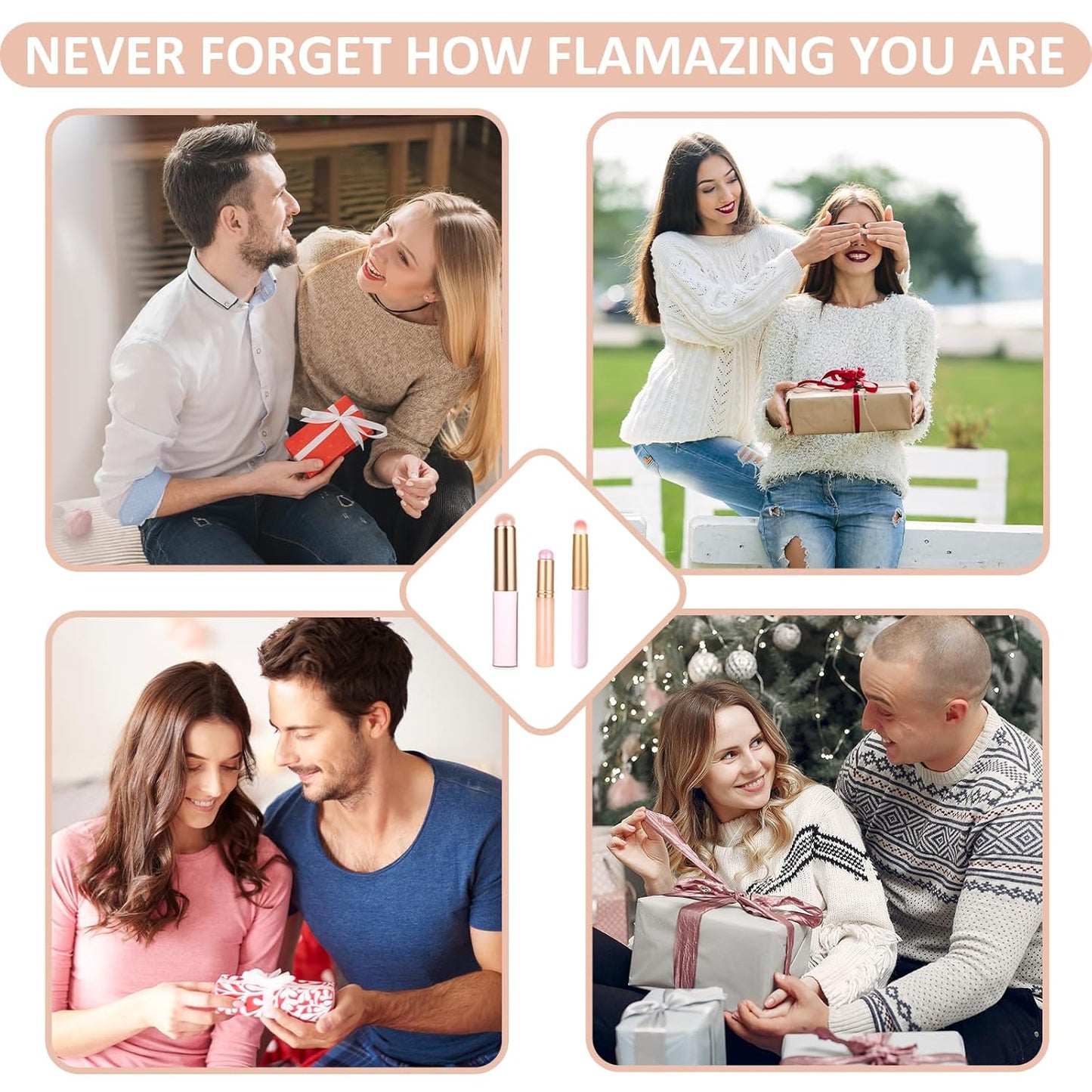 3-Piece Silicone Lip Brush Set | Reusable K-Beauty Lip Applicators