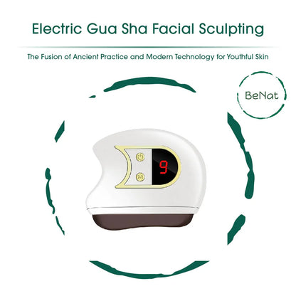 Electric Gua Sha Facial Sculpting Device | Heated Vibrating Red Light K-Beauty Tool for Lifting, Firming & Radiant Skin