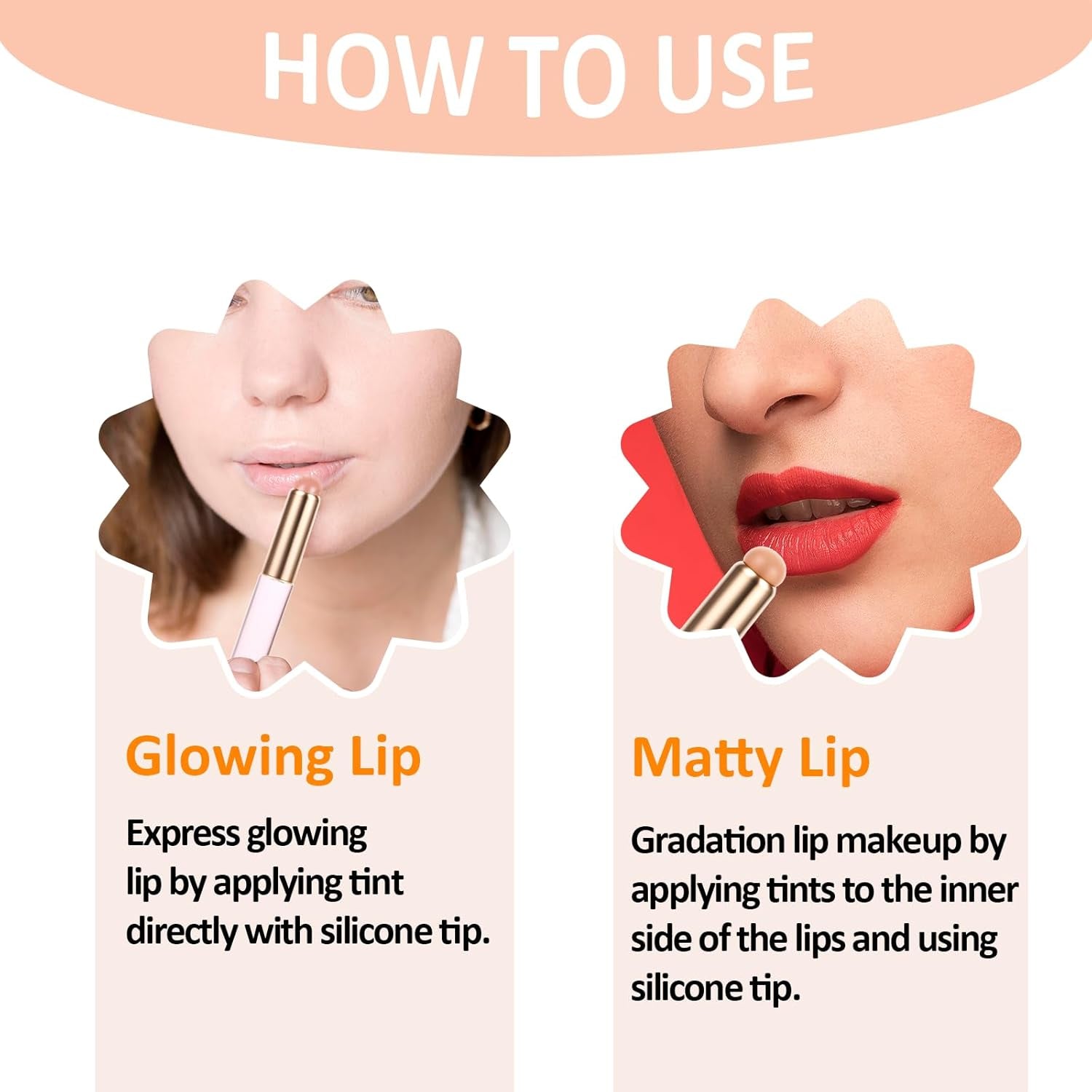 3-Piece Silicone Lip Brush Set | Reusable K-Beauty Lip Applicators