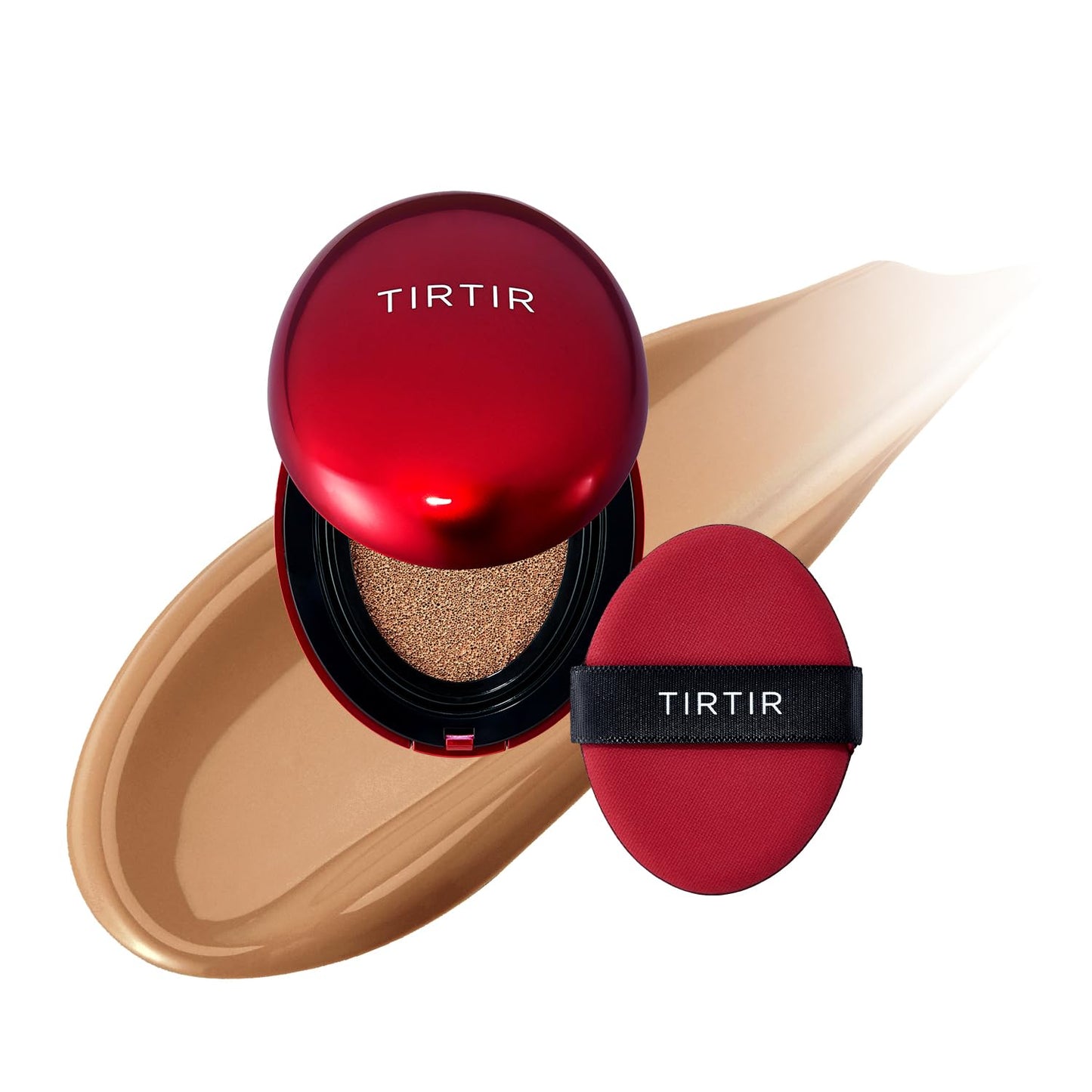 TIRTIR Mask Fit Red Cushion Foundation | Full Coverage, Weightless, Satin Glow Finish – 40 Shades Korean K-Beauty Foundation for All Skin Tones