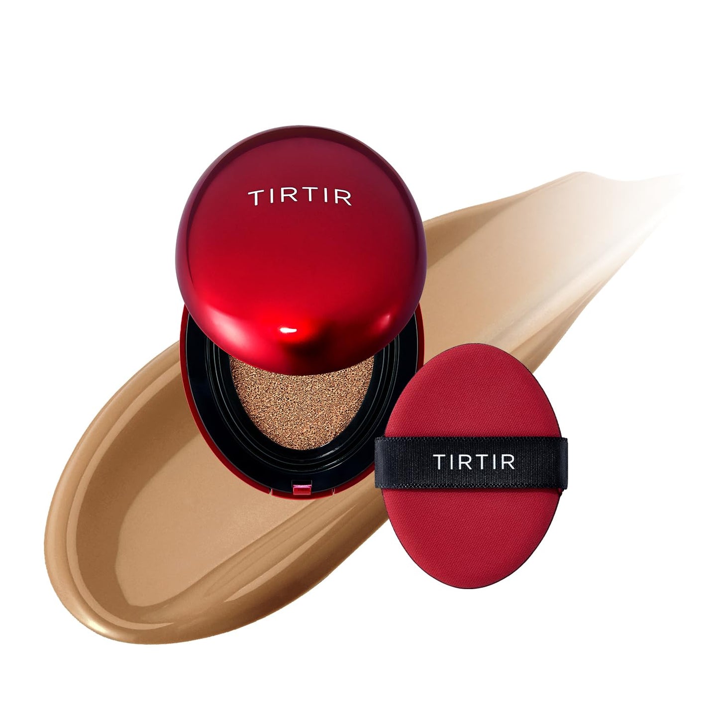 TIRTIR Mask Fit Red Cushion Foundation | Full Coverage, Weightless, Satin Glow Finish – 40 Shades Korean K-Beauty Foundation for All Skin Tones