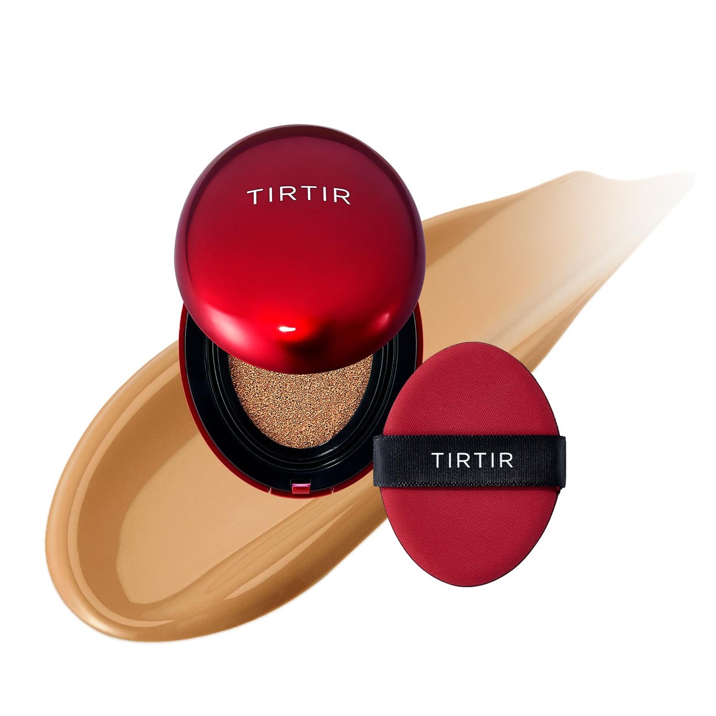 TIRTIR Mask Fit Red Cushion Foundation | Full Coverage, Weightless, Satin Glow Finish – 40 Shades Korean K-Beauty Foundation for All Skin Tones