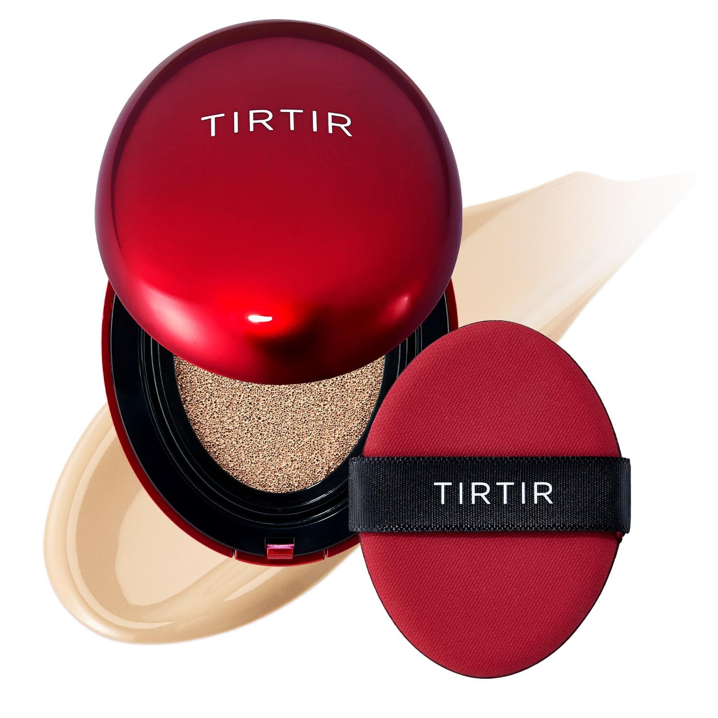 TIRTIR Mask Fit Red Cushion Foundation | Full Coverage, Weightless, Satin Glow Finish – 40 Shades Korean K-Beauty Foundation for All Skin Tones