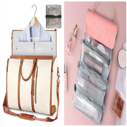 Stylish and Versatile Women's Large Capacity Waterproof Travel Duffle - Your Perfect Foldable Suit & Tote Companion