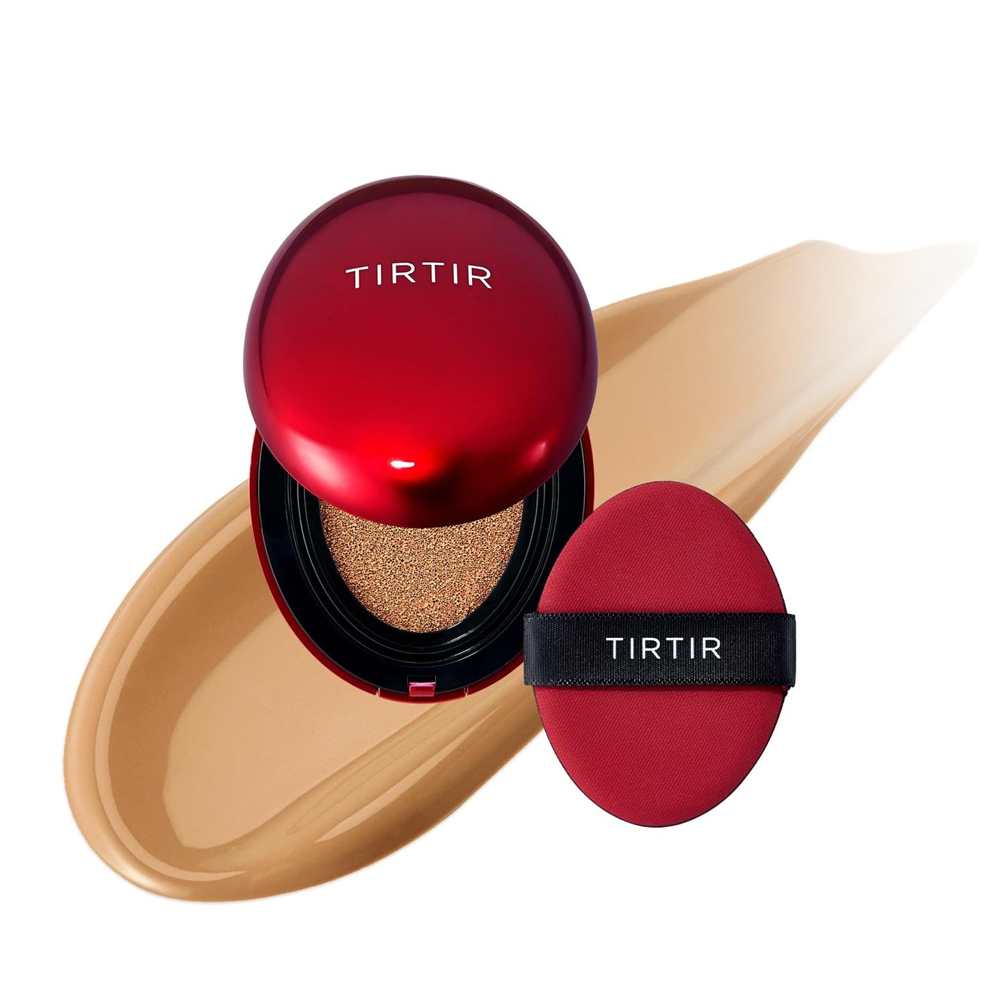 TIRTIR Mask Fit Red Cushion Foundation | Full Coverage, Weightless, Satin Glow Finish – 40 Shades Korean K-Beauty Foundation for All Skin Tones