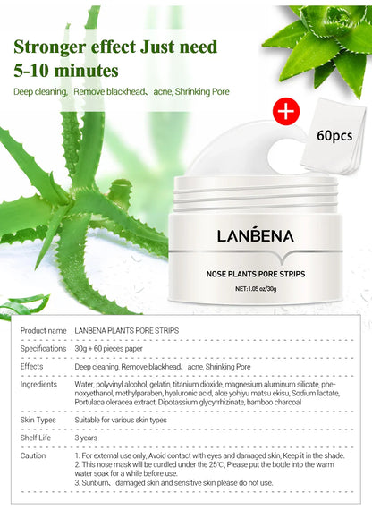 LANBENA New Style  Blackhead Remover Nose Mask Pore Strip