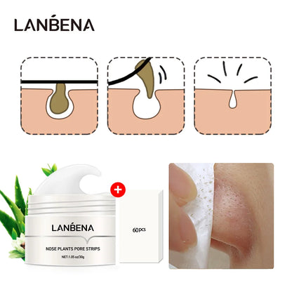 LANBENA New Style  Blackhead Remover Nose Mask Pore Strip