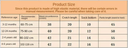 2024 Spring Knitted Baby Pantyhose For Girls