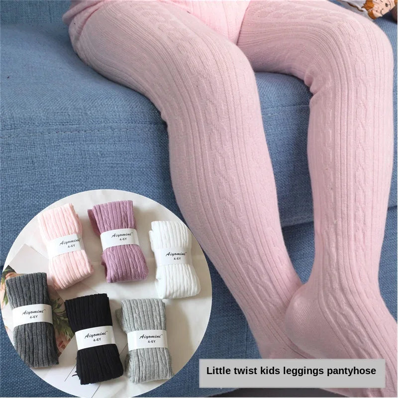 2024 Spring Knitted Baby Pantyhose For Girls