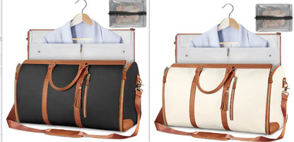 Stylish and Versatile Women's Large Capacity Waterproof Travel Duffle - Your Perfect Foldable Suit & Tote Companion