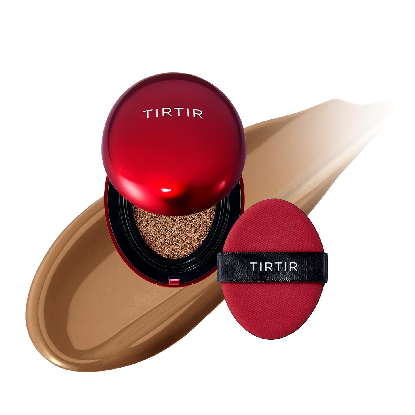 TIRTIR Mask Fit Red Cushion Foundation | Full Coverage, Weightless, Satin Glow Finish – 40 Shades Korean K-Beauty Foundation for All Skin Tones
