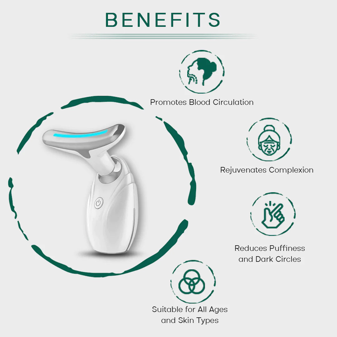 Lift, Sculpt & Glow Toolkit | LED Therapy, Electric Gua Sha & Microcurrent Facial Massager – Complete At-Home K-Beauty Spa System