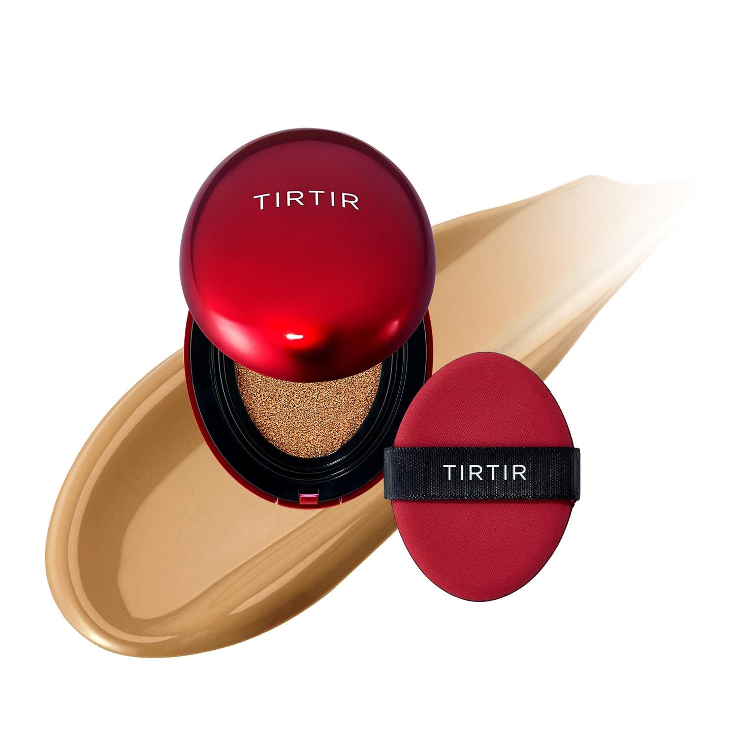 TIRTIR Mask Fit Red Cushion Foundation | Full Coverage, Weightless, Satin Glow Finish – 40 Shades Korean K-Beauty Foundation for All Skin Tones