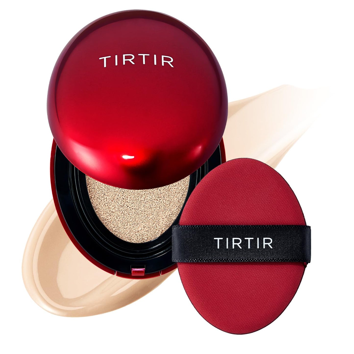 TIRTIR Mask Fit Red Cushion Foundation | Full Coverage, Weightless, Satin Glow Finish – 40 Shades Korean K-Beauty Foundation for All Skin Tones