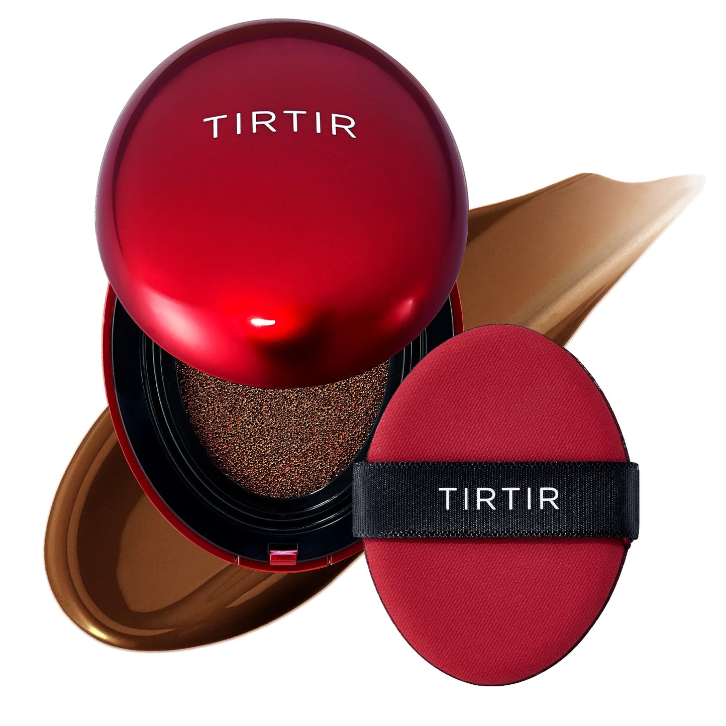 TIRTIR Mask Fit Red Cushion Foundation | Full Coverage, Weightless, Satin Glow Finish – 40 Shades Korean K-Beauty Foundation for All Skin Tones