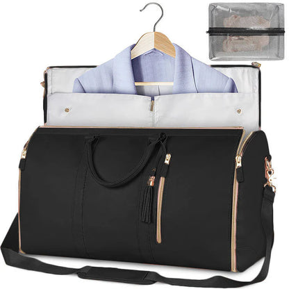 Stylish and Versatile Women's Large Capacity Waterproof Travel Duffle - Your Perfect Foldable Suit & Tote Companion